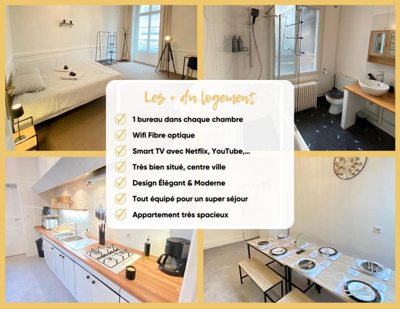 L'Appartement Privilege - 4 Chambres - Coeur D'Angers, Spacieux Et Elegant Esterno foto
