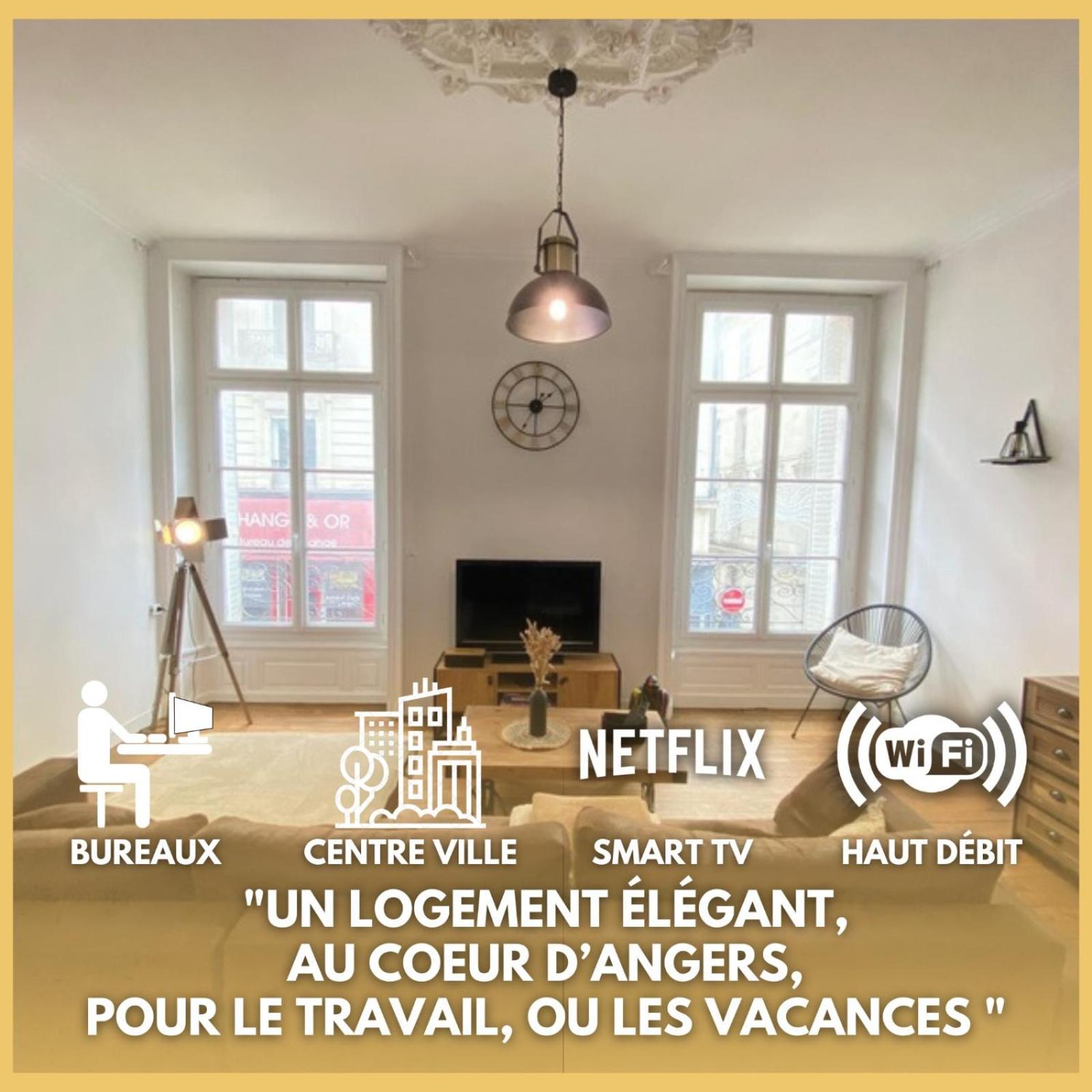 L'Appartement Privilege - 4 Chambres - Coeur D'Angers, Spacieux Et Elegant Esterno foto
